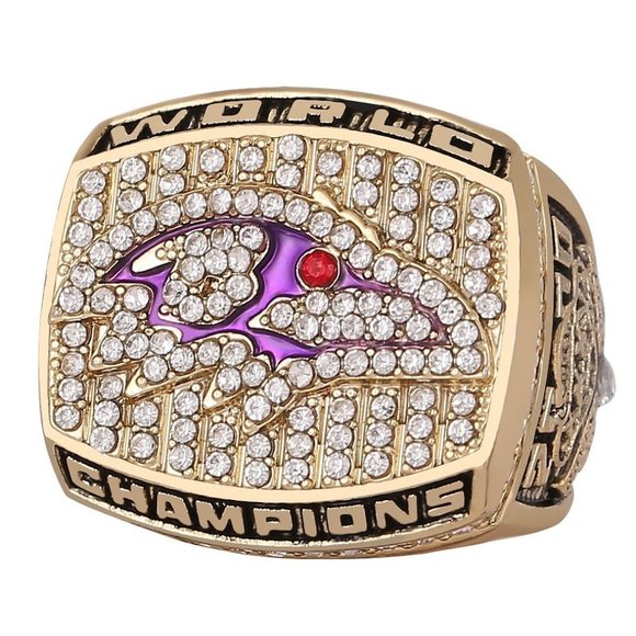 Baltimore Ravens Championship Ring Fan Edition Superbowl 2000 2001 Lewis - Picture 1 of 4